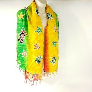 Tropical Fish Wrap Shawl Scarf Tapestry Rasta